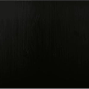 Hurts med lådor och hjul MOSS svart massiv furu