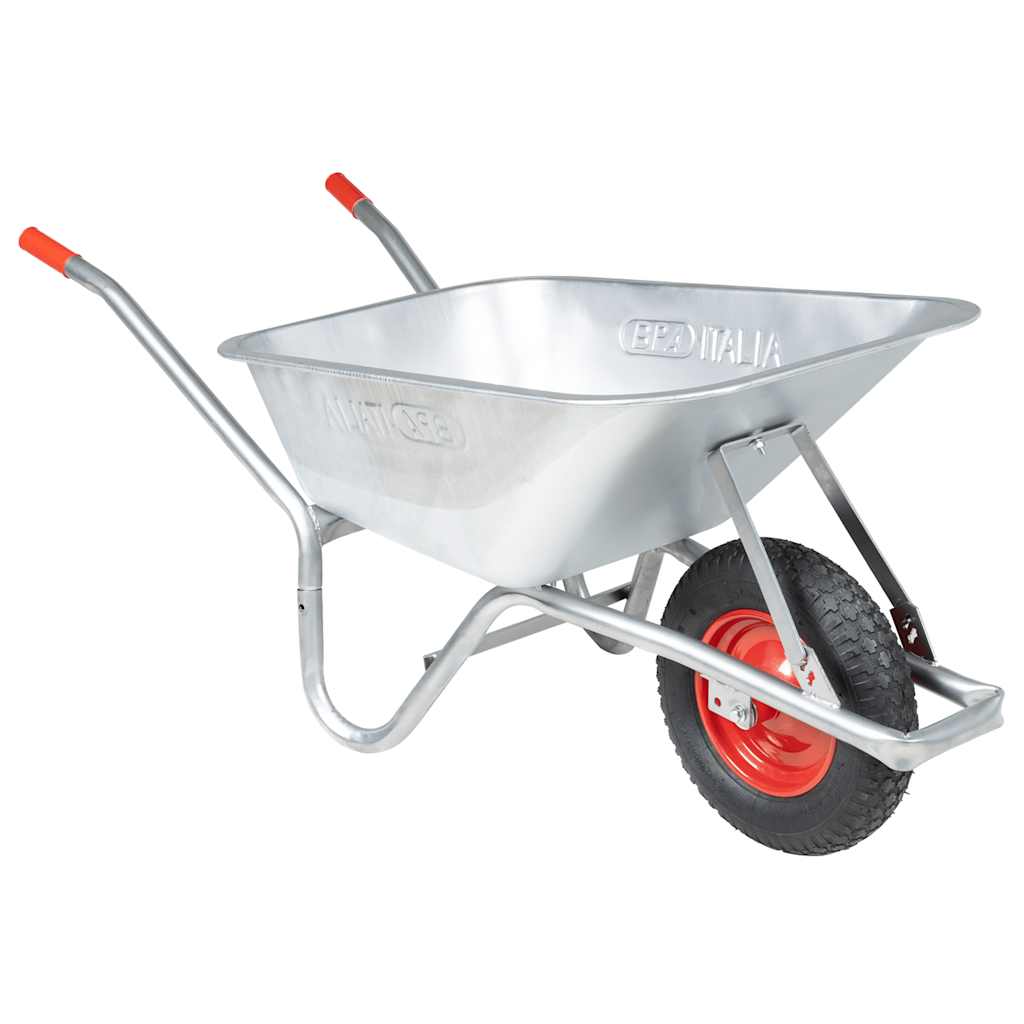 Skottkärra 90 L 150 kg galvaniserad stål och plast