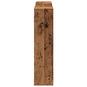 Vägghylla åldrat trä 99x15x60 cm konstruerat trä