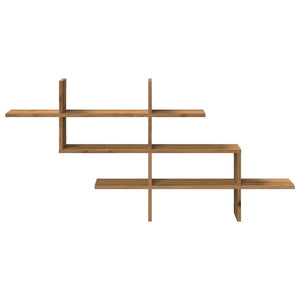 Vägghylla ek 124,5x18x60,5 cm konstruerat trä