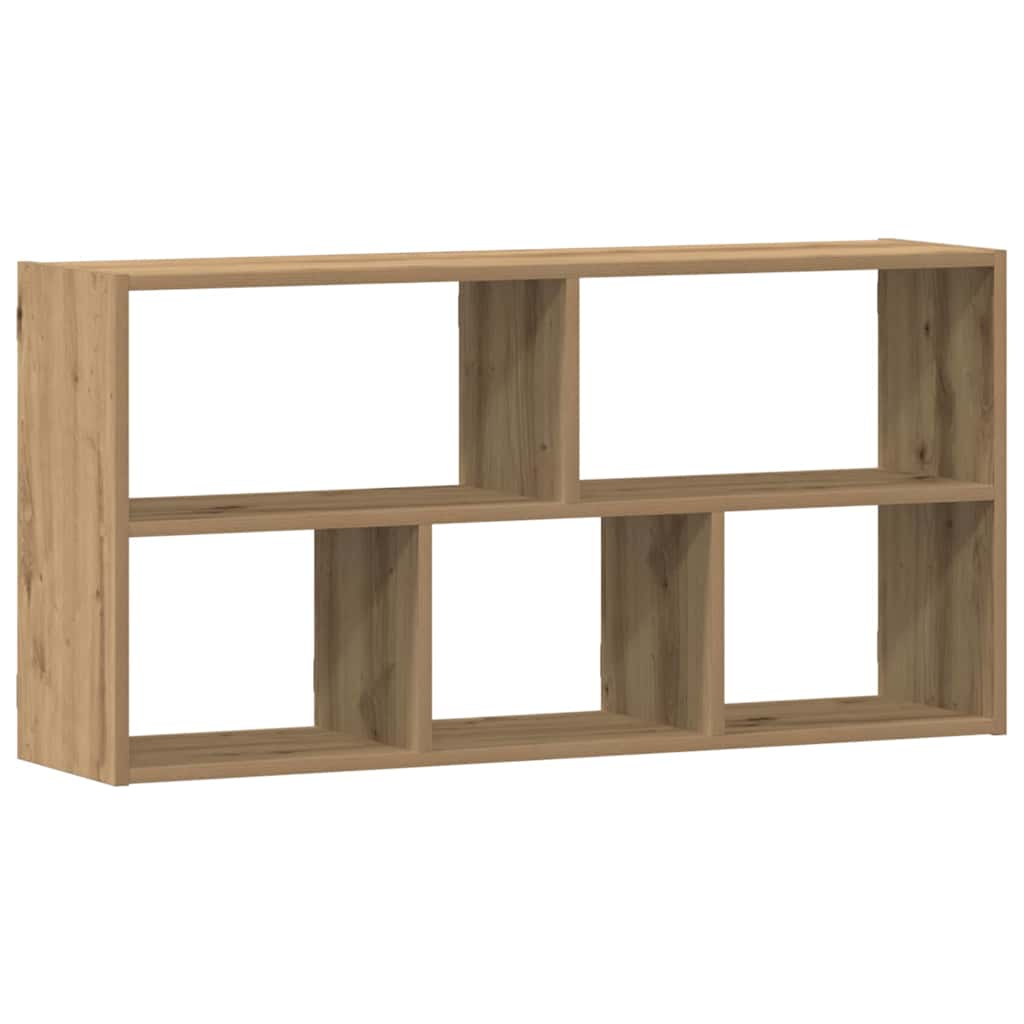 Vägghylla ek 100x25x50 cm konstruerat trä