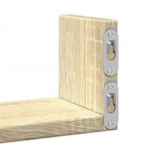 Vägghylla 3 st sonoma ek konstruerat trä