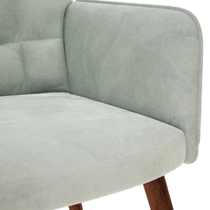 Avslappningsfåtölj med pall ljusgrå sammet