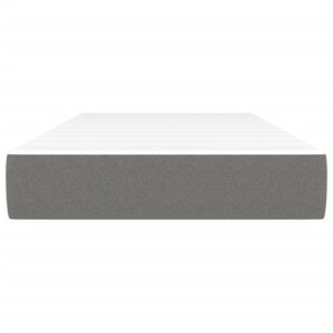 Pocketresårmadrass för barn mörkgrå 80x160 cm tyg