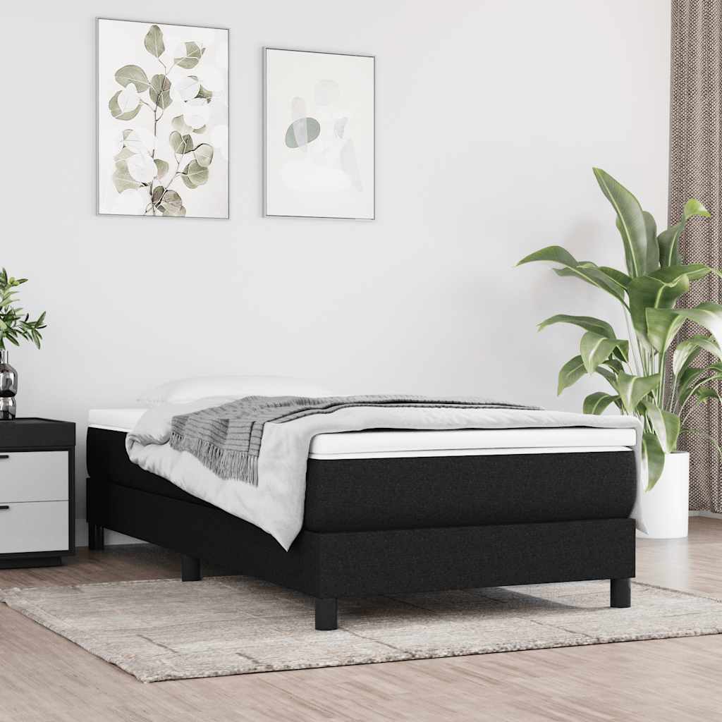 Pocketresårmadrass för barn medium svart 80x160 cm tyg