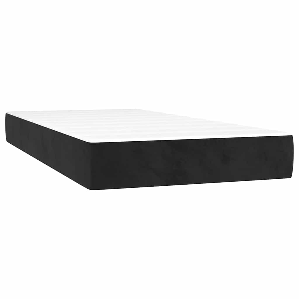 Pocketresårmadrass för barn medium svart 80x160 cm sammet