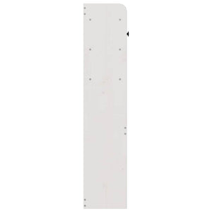 Huvudgavel med förvaring vit 90 cm massiv furu