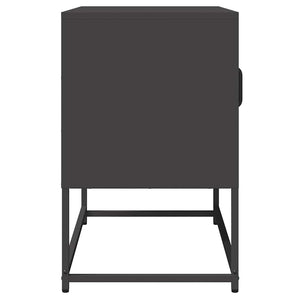 TV-bänk svart 68x39x60,5 cm kallvalsat stål