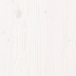 Våningssäng 3 platser vit 160x200/80x160 cm massiv furu