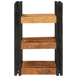 Sängbord 2 pcs Brun och svart 38 x 33 x 58 cm Massivt mangoträ