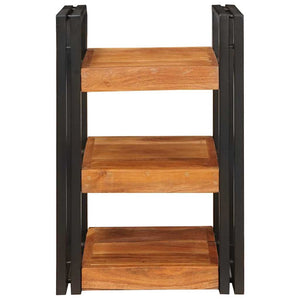 Sängbord Brun och svart 38 x 33 x 58 cm Massivt Trä Akacia