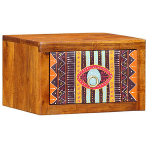 Nattduksbord med låda Brun 35 x 30 x 22 cm