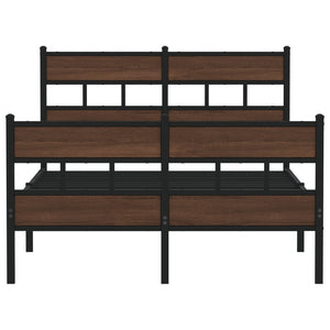 Sängram utan madrass med huvudgavel och fotgavel 120x200 cm