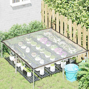 Genomskinlig presenning med öljetter 2x2 m polyeten