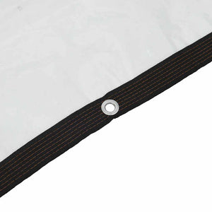 Genomskinlig presenning med öljetter 2x2 m polyeten