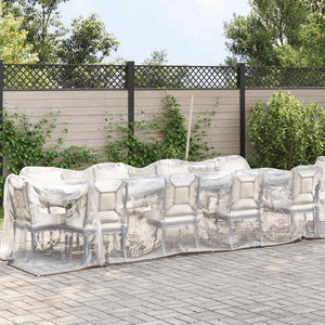 Klar presenning med öljetter 2x10 m polyeten