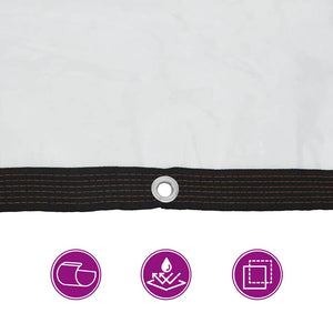 Klar presenning med öljetter 2x10 m polyeten