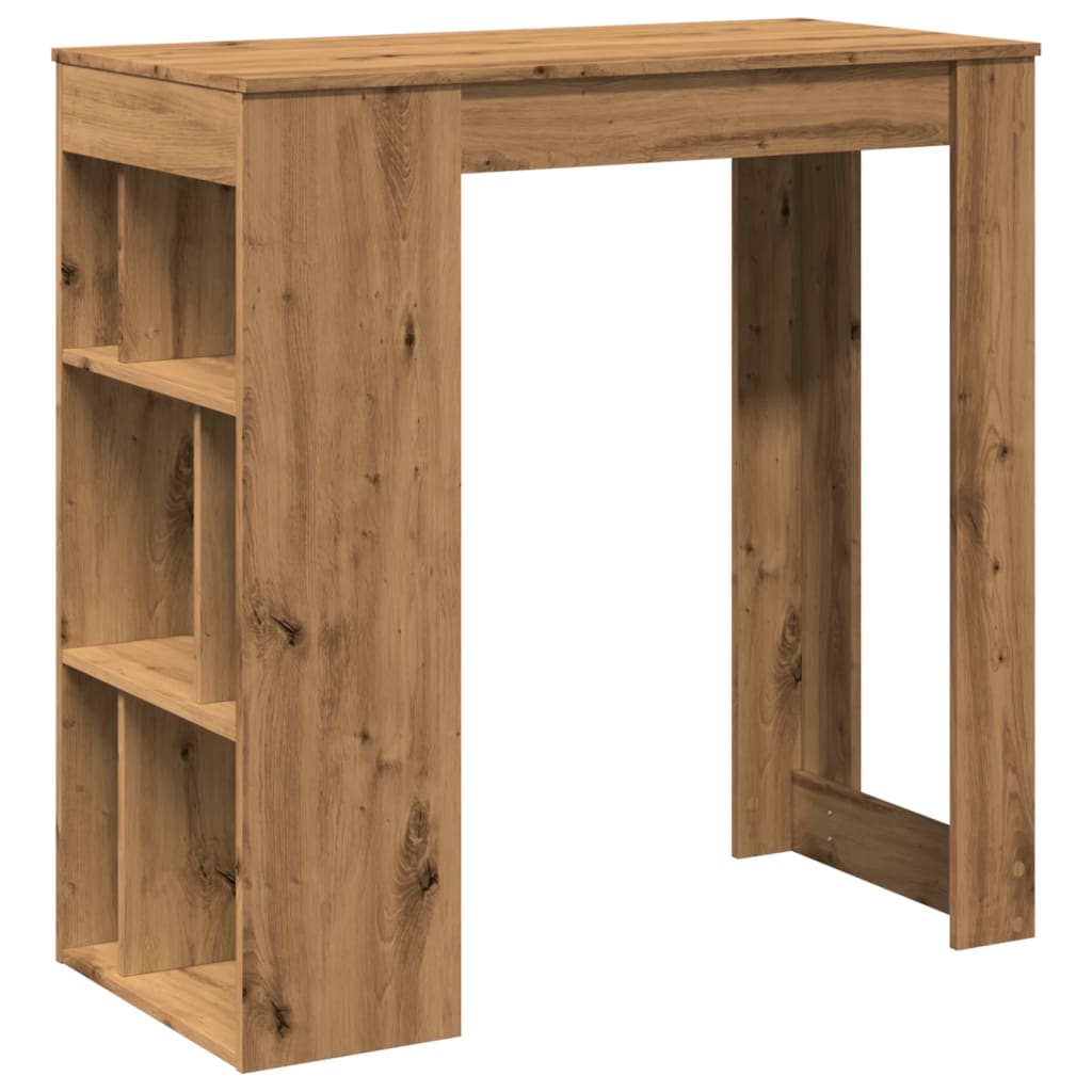 Barbord med hyllor artisian-ek 102x50x103,5 cm konstruerat trä