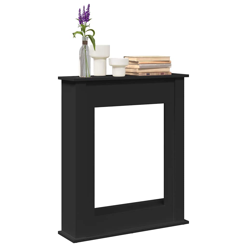 Spiselkrans svart 75x20x87,5 cm konstruerat trä