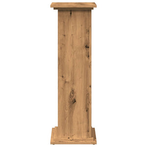 Piedestal med förvaring ek 31x30x90 cm konstruerat trä