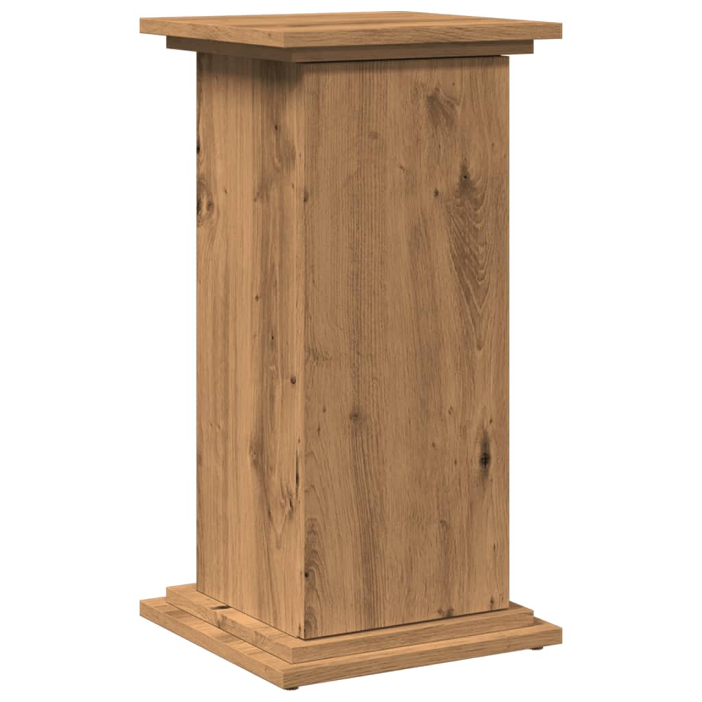 Piedestal med förvaring ek 31x30x60 cm konstruerat trä