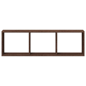 Väggskåp 100x16x30 cm brun ek konstruerat trä