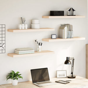 Svävande hyllor 80x23,5x4 cm konstruerat trä