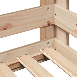 Sängram utan madrass 100x200 cm massiv furu