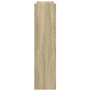 Smal förvaringsvagn 4 våningar sonoma-ek konstruerat trä