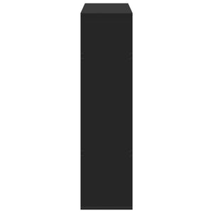 Bokhylla svart 100x33x125,5 cm konstruerat trä