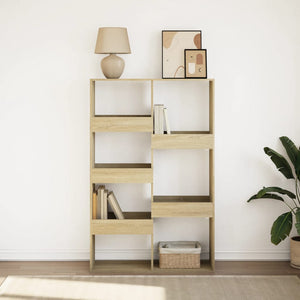 Bokhylla sonoma-ek 100x33x155,5 cm konstruerat trä