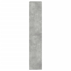 Bokhylla betonggrå 100x33x175 cm konstruerat trä