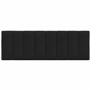 Headboard Cushion "Hanko" Black 120 cm Fabric