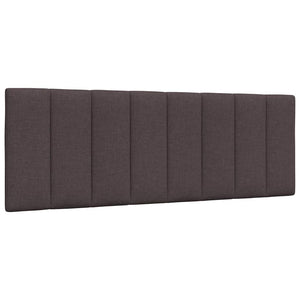 Headboard Cushion "Hanko" Dark Brown 120 cm Fabric