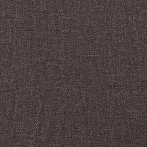 Headboard Cushion "Hanko" Dark Brown 120 cm Fabric