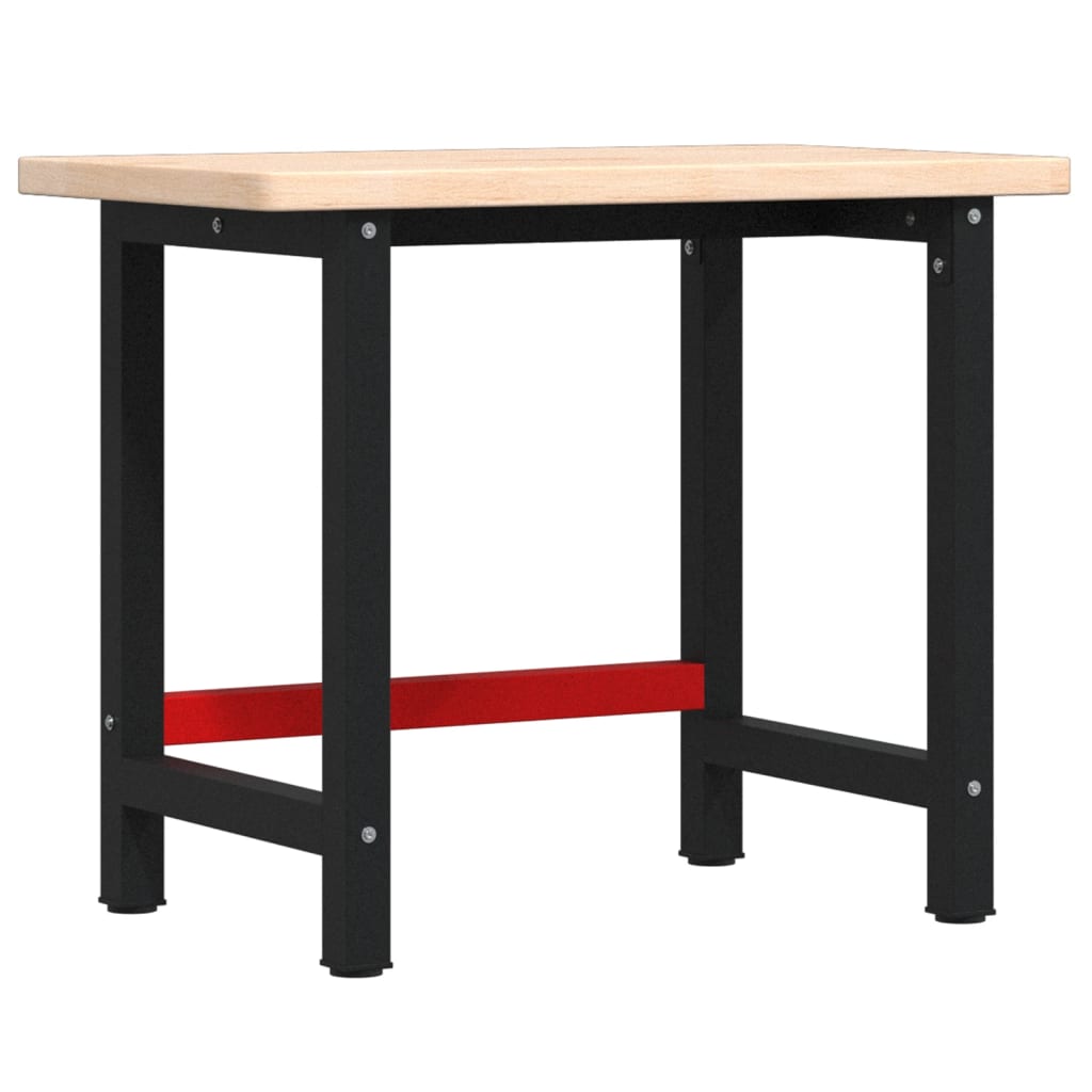 Arbetsbänk 100x60x83 cm massiv ek rektangulär