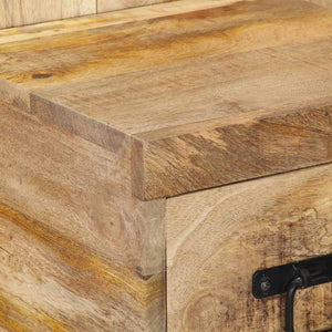 Sängbord 60x32x80 cm massivt grovt mangoträ