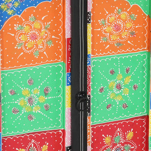 Konsolbord med hylla med dörr Flerfärgsdesign 50 x 30 x 70 cm