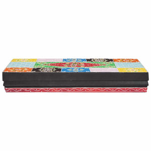 Vägg hyllor Flerfärgsdesign 40 x 20 x 6 cm Massivt mangoträ