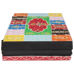 Vägg hyllor Flerfärgsdesign 60 x 20 x 6 cm Massivt mangoträ