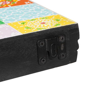 Vägg hyllor Flerfärgsdesign 100 x 20 x 6 cm Massivt mangoträ