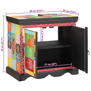 Diskbänksskåp med lagring Brun 60 x 35 x 55 cm Massivt mangoträ