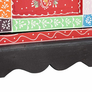 Byrå med dörr Flerfärgsdesign 30 x 30 x 90 cm Massivt mangoträ