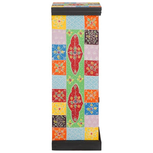 Byrå med dörr Flerfärgsdesign 30 x 30 x 90 cm Massivt mangoträ