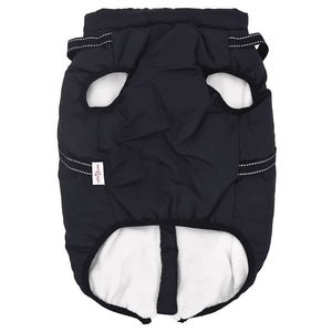 Hundtäcke med sele vattentät reflex marinblå L52