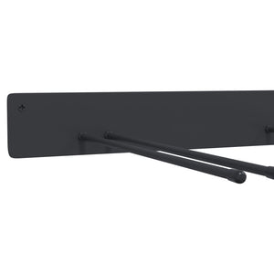 Förvaringshylla för trädgårdsredskap vägghängd svart stål