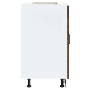 Diskbänk underskåp rökfärgad ek 60x46x81,5 cm konstruerat trä