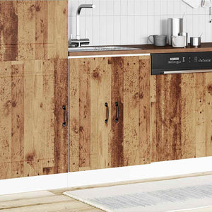 Diskbänk underskåp åldrat trä 60x46x81,5 cm konstruerat trä