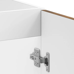 Diskbänk underskåp rökfärgad ek 80x46x81,5 cm konstruerat trä