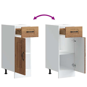 Basskåp för kök Kalmar åldrat trä konstruerat trä